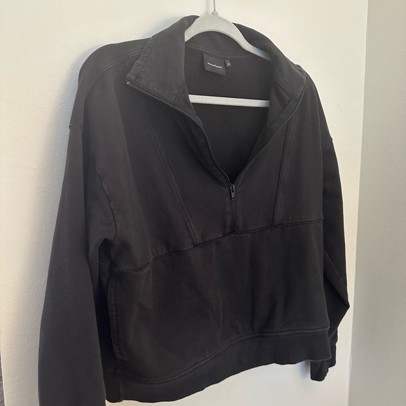 Richer poorer Terry pullover half zip sweatshirt black - Picture 5 of 6